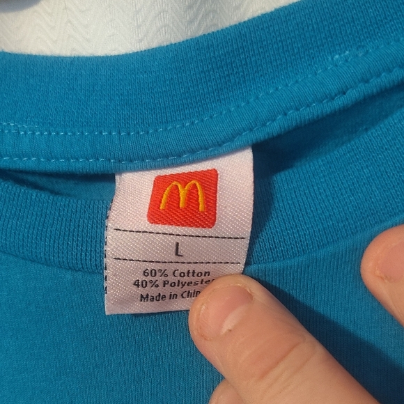 McDonald's Crew T Shirt Block Fries Size L - Picture 2 of 3